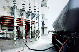 Hadicové ventily se používají při plnění a vyprazdňování sil a silážních systémů