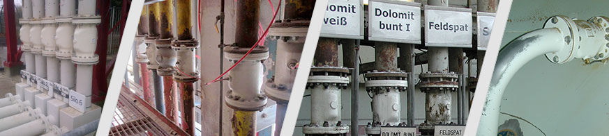 Hadicové ventily od AKO se používají jako regulační armatura ve sklářském průmyslu
